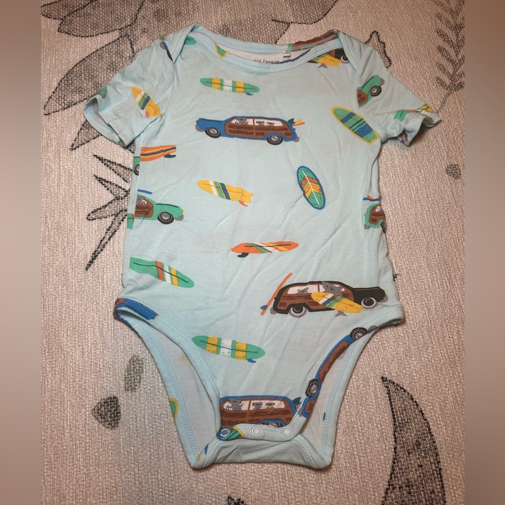 NWOT Angel Dear Blue Surfing Bodysuit